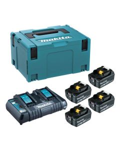 MAKITA 18V 6.0Ah 鋰電4粒及雙座充電器套裝 198095-6